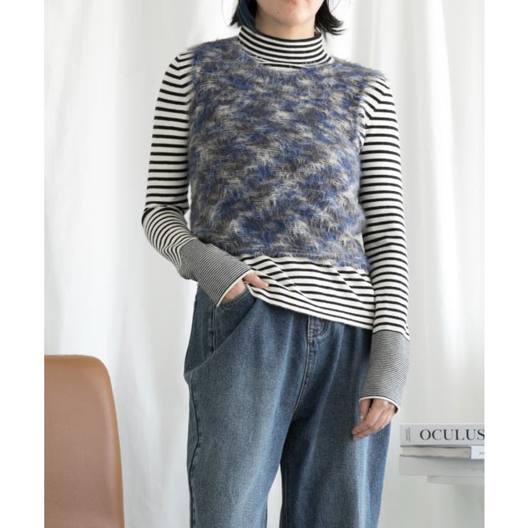 ◯【BANICO】ミックスカラーベスト | aimoha  | 詳細画像10 