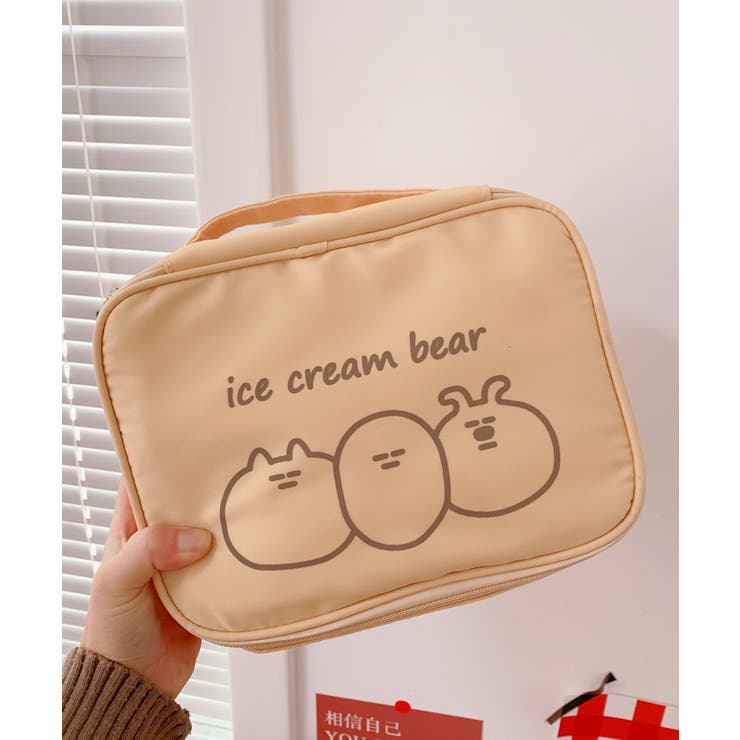 ベージュ | ◯クマちゃん収納ポーチ | aimoha 