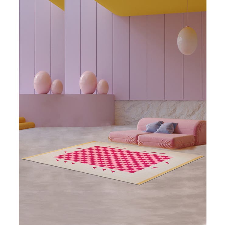 レッド | ◯ラグマット80×160cm | aimoha 