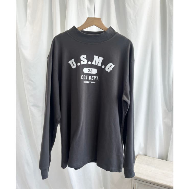 ハイネック プリントロンT カレッジTシャツ | aimoha  | 詳細画像65 