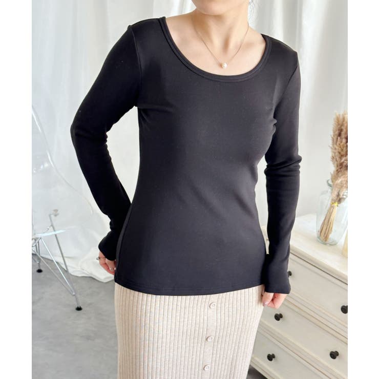 【Aimoha】Uネック裏起毛インナートップス【AW】 | aimoha  | 詳細画像9 