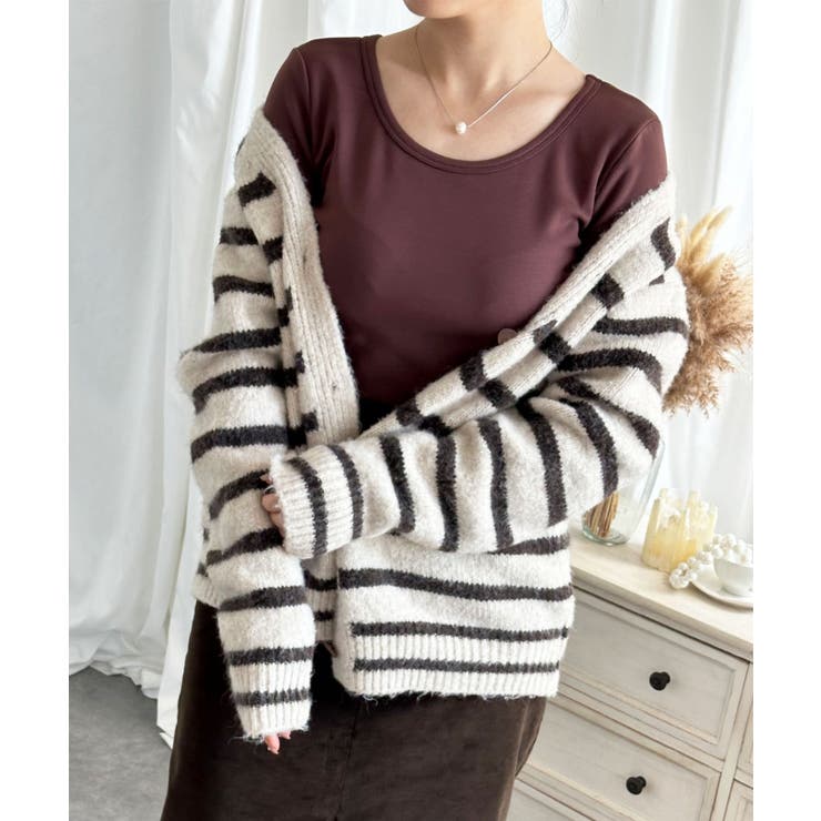 【Aimoha】Uネック裏起毛インナートップス【AW】 | aimoha  | 詳細画像23 