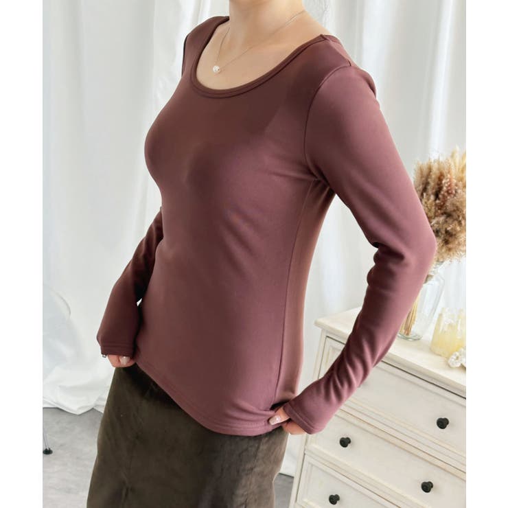 【Aimoha】Uネック裏起毛インナートップス【AW】 | aimoha  | 詳細画像16 