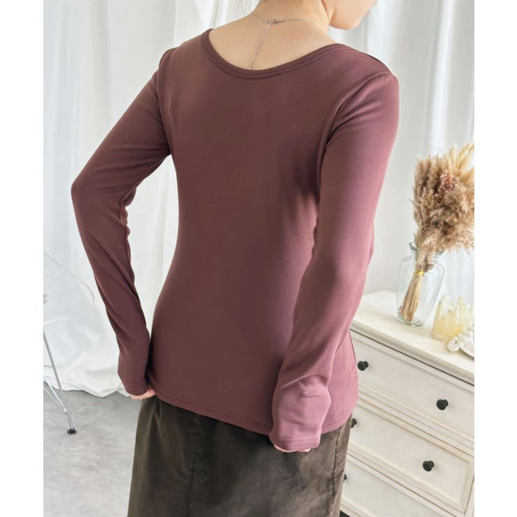 【Aimoha】Uネック裏起毛インナートップス【AW】 | aimoha  | 詳細画像17 