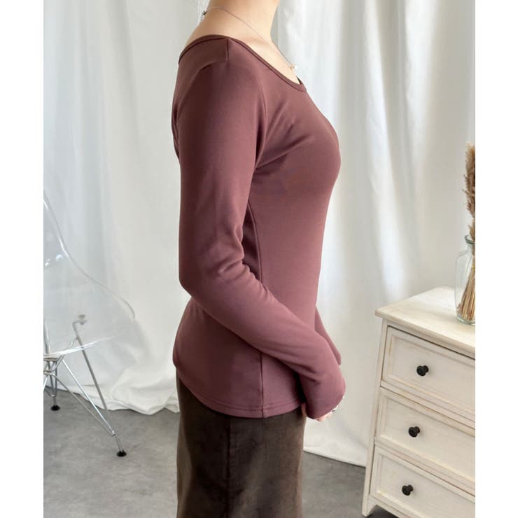 【Aimoha】Uネック裏起毛インナートップス【AW】 | aimoha  | 詳細画像15 