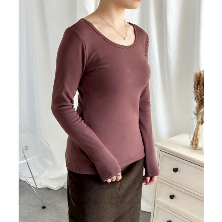 【Aimoha】Uネック裏起毛インナートップス【AW】 | aimoha  | 詳細画像14 