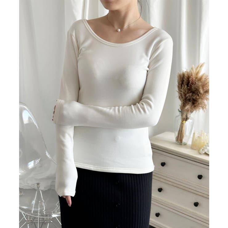 【Aimoha】Uネック裏起毛インナートップス【AW】 | aimoha  | 詳細画像18 