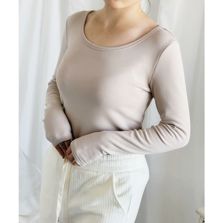 【Aimoha】Uネック裏起毛インナートップス【AW】 | aimoha  | 詳細画像3 