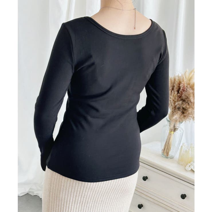 【Aimoha】Uネック裏起毛インナートップス【AW】 | aimoha  | 詳細画像10 