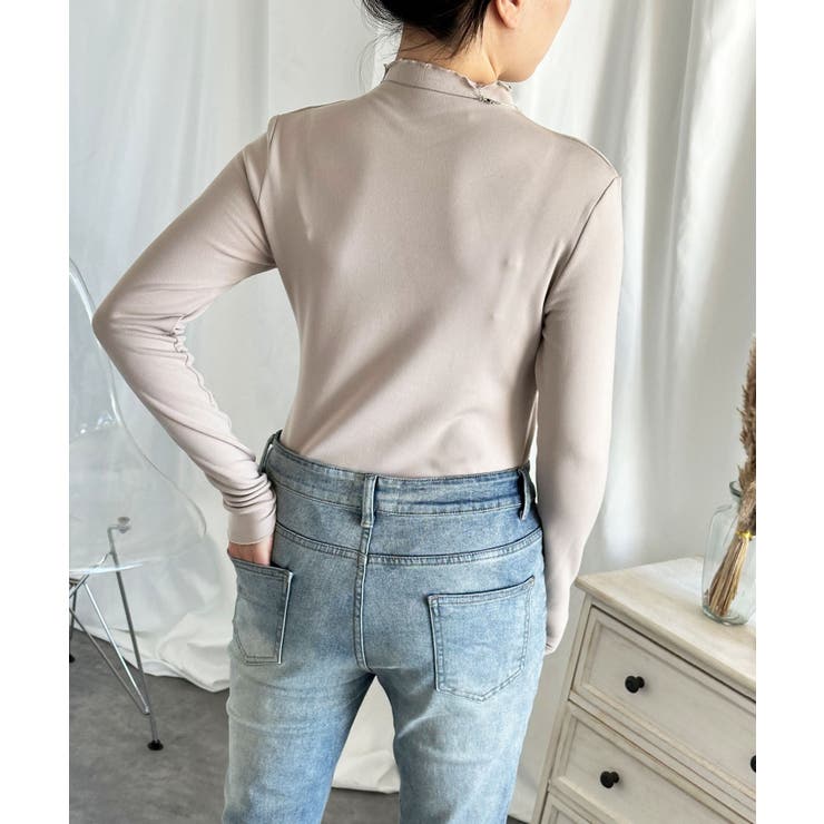 aimoha/フリル裏起毛裏ボアインナートップス ハイネック【AW】 | aimoha  | 詳細画像12 