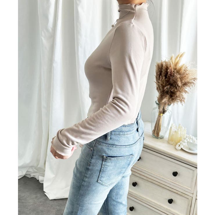 aimoha/フリル裏起毛裏ボアインナートップス ハイネック【AW】 | aimoha  | 詳細画像11 