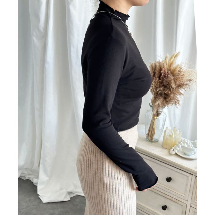 aimoha/フリル裏起毛裏ボアインナートップス ハイネック【AW】 | aimoha  | 詳細画像16 