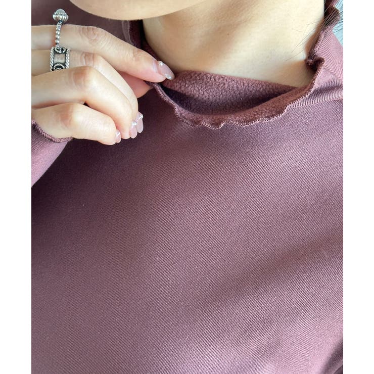 aimoha/フリル裏起毛裏ボアインナートップス ハイネック【AW】 | aimoha  | 詳細画像3 