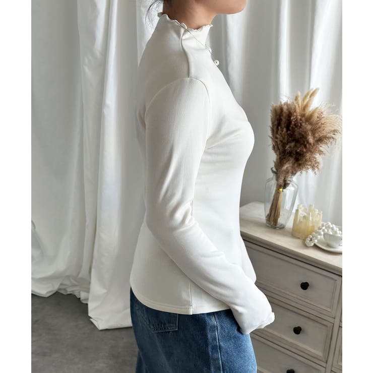 aimoha/フリル裏起毛裏ボアインナートップス ハイネック【AW】 | aimoha  | 詳細画像21 