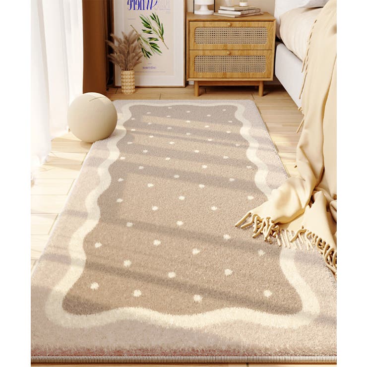 ブラウン | ◯aimoha home爽やかロングラグ | aimoha 