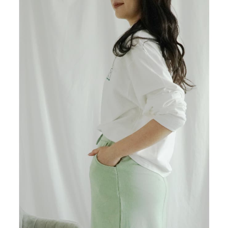 ハイネック プリントロンT カレッジTシャツ | aimoha  | 詳細画像7 