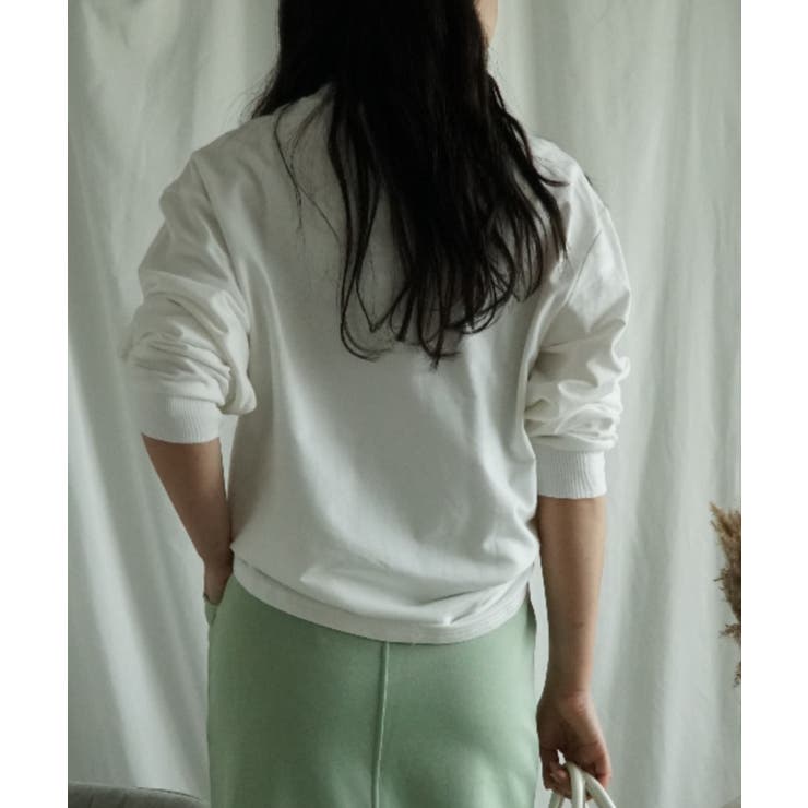 ハイネック プリントロンT カレッジTシャツ | aimoha  | 詳細画像8 