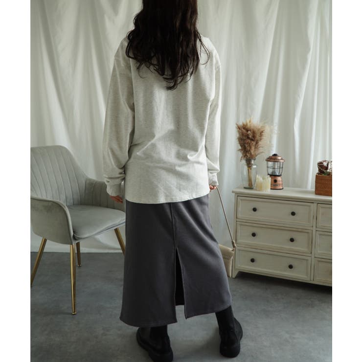 ハイネック プリントロンT カレッジTシャツ | aimoha  | 詳細画像11 