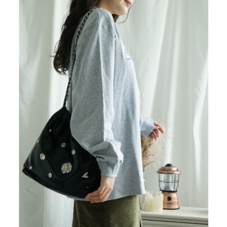 ハイネック プリントロンT カレッジTシャツ | aimoha  | 詳細画像22 