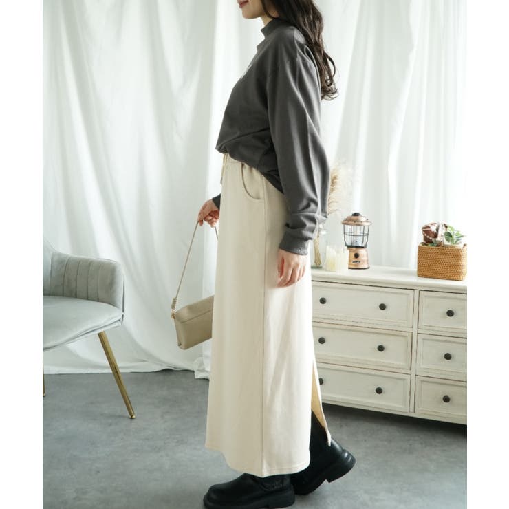 ハイネック プリントロンT カレッジTシャツ | aimoha  | 詳細画像26 