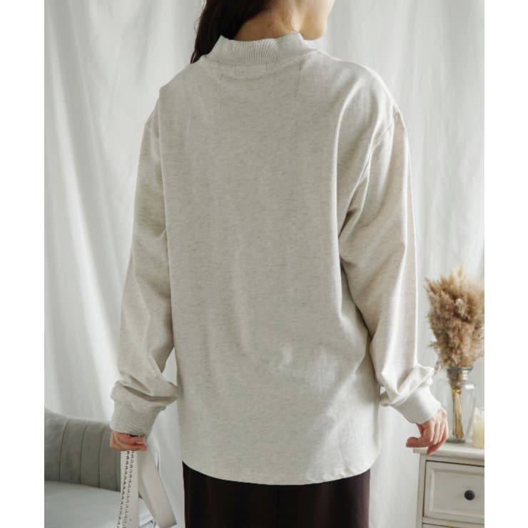 ハイネック プリントロンT カレッジTシャツ | aimoha  | 詳細画像35 
