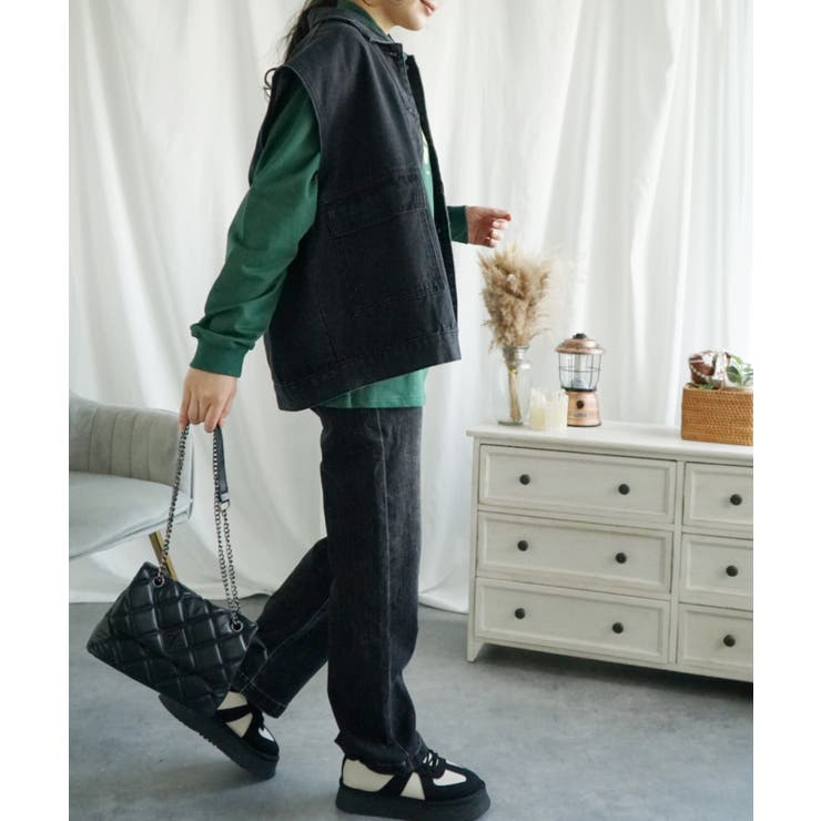 ハイネック プリントロンT カレッジTシャツ | aimoha  | 詳細画像46 