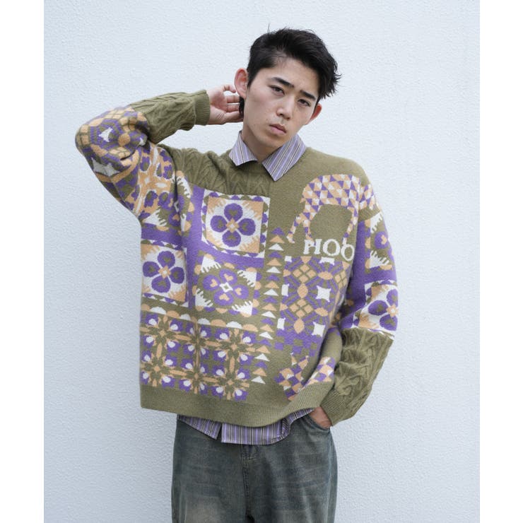 作品♪840swパッチワークセーター2019/02/26 - ごしょう産業株式