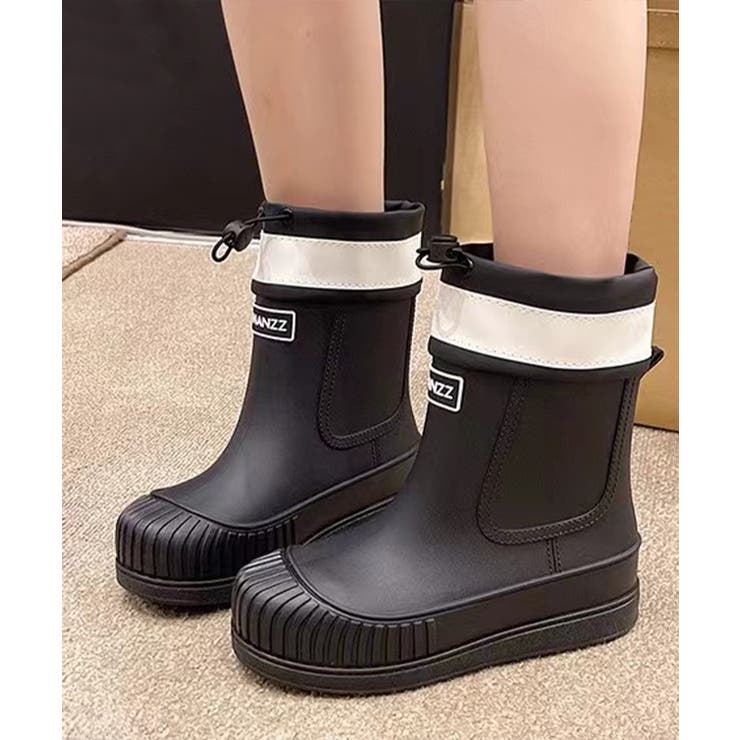 ブラック | ハイトップレインブーツ | aimoha 