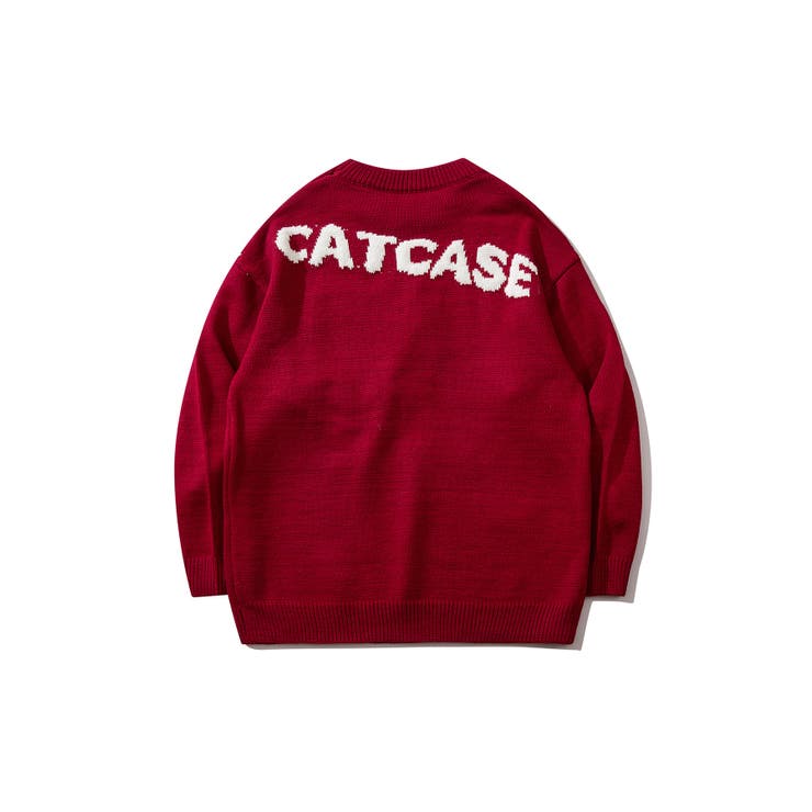 個性派 ハートニット風スウェット カーディガン[品番