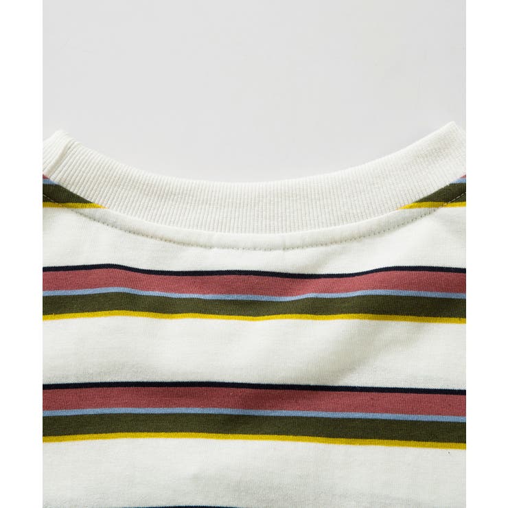 HOOK  original  アメカジワンポイント刺繍マルチボーダー長袖カット… | HOOK | 詳細画像11 