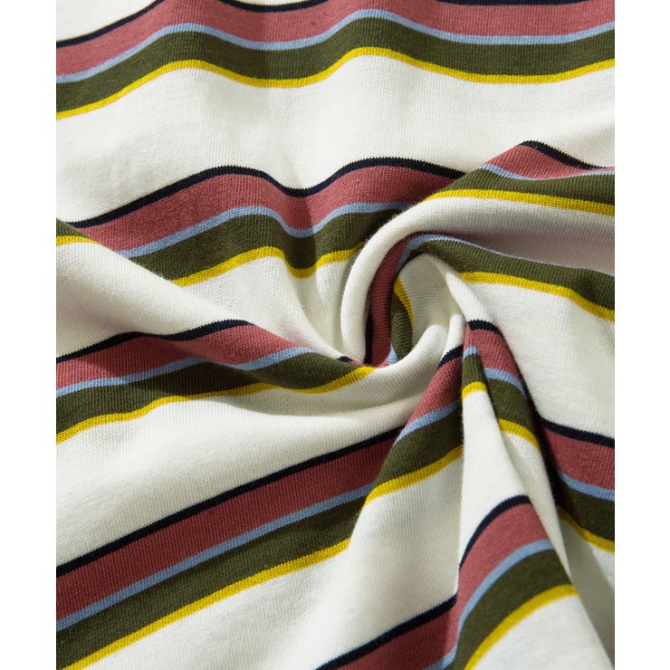 HOOK  original  アメカジワンポイント刺繍マルチボーダー長袖カット… | HOOK | 詳細画像10 