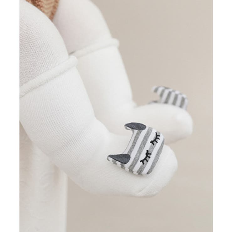 【mosox】かわいい動物モチーフ付き滑り止め入りkids靴下5点セット | aimoha kids | 詳細画像2 