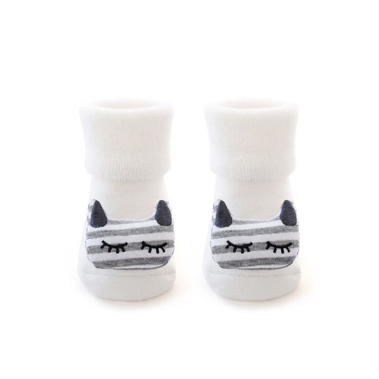 【mosox】かわいい動物モチーフ付き滑り止め入りkids靴下5点セット | aimoha kids | 詳細画像8 
