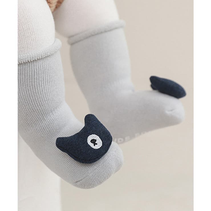 【mosox】かわいい動物モチーフ付き滑り止め入りkids靴下5点セット | aimoha kids | 詳細画像4 
