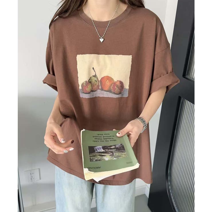 モカ | ヴィンテージ風プリントTシャツ | aimoha 