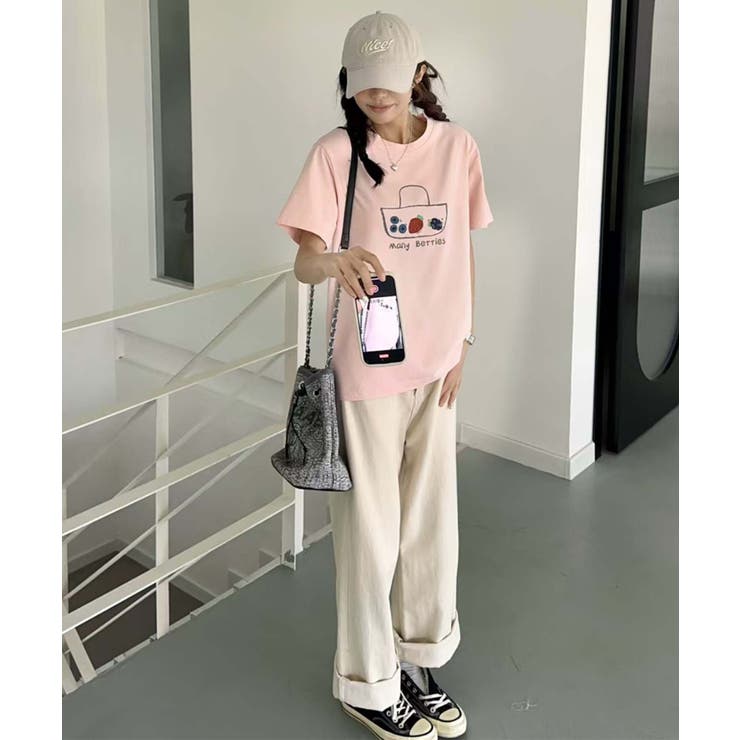 カジュアルプリントTシャツ | aimoha  | 詳細画像9 