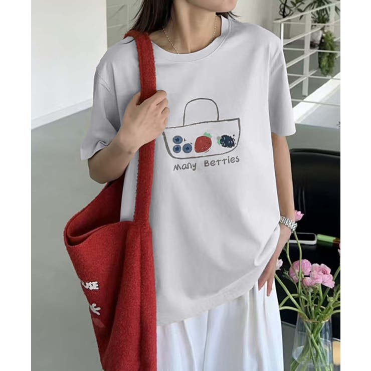 カジュアルプリントTシャツ | aimoha  | 詳細画像10 