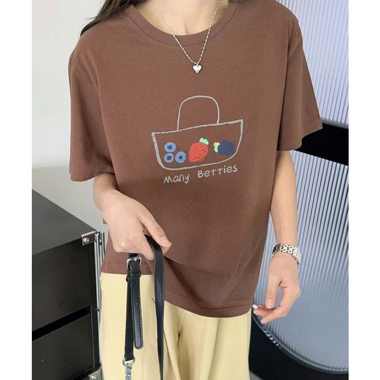 モカ | カジュアルプリントTシャツ | aimoha 