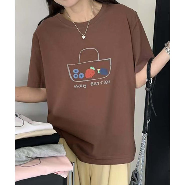 カジュアルプリントTシャツ | aimoha  | 詳細画像2 