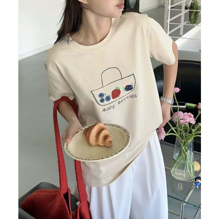 カジュアルプリントTシャツ | aimoha  | 詳細画像5 