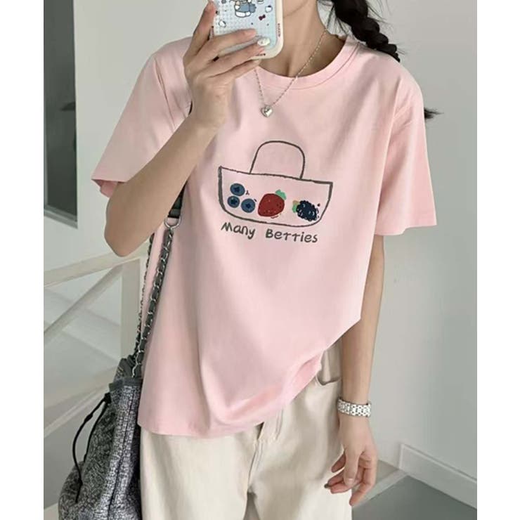 カジュアルプリントTシャツ | aimoha  | 詳細画像8 