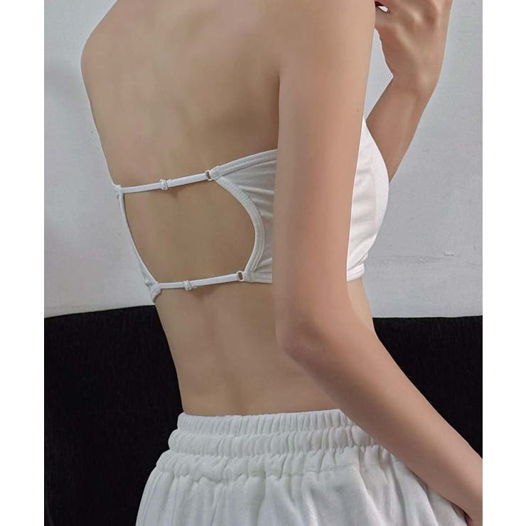 シンプルなバンドゥトップ チューブトップ | aimoha  | 詳細画像9 