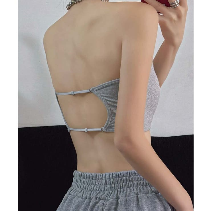 シンプルなバンドゥトップ チューブトップ | aimoha  | 詳細画像11 