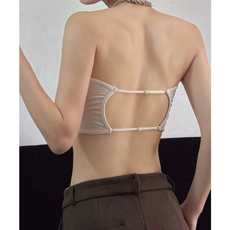 シンプルなバンドゥトップ チューブトップ | aimoha  | 詳細画像4 