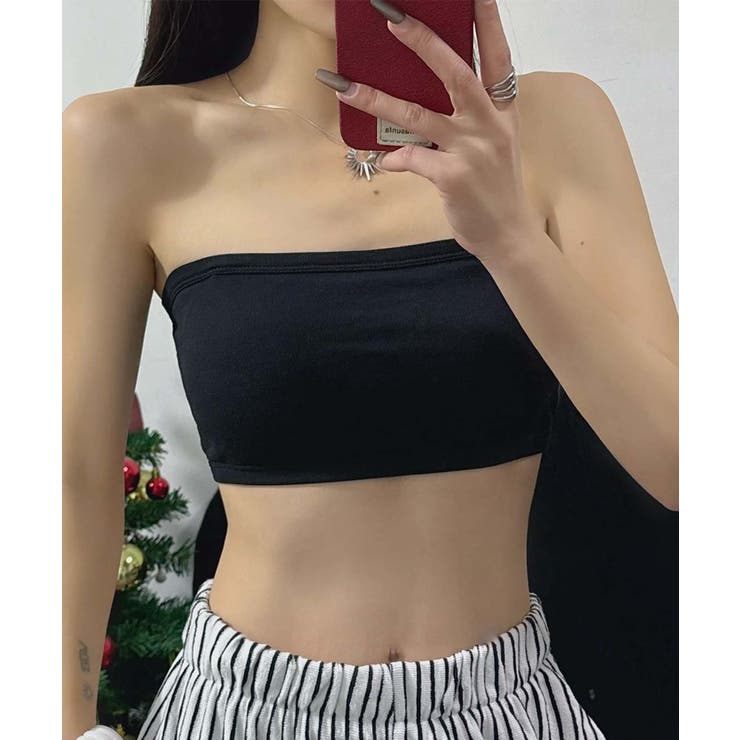 カップ付きバンドゥトップ チューブトップ | aimoha  | 詳細画像10 