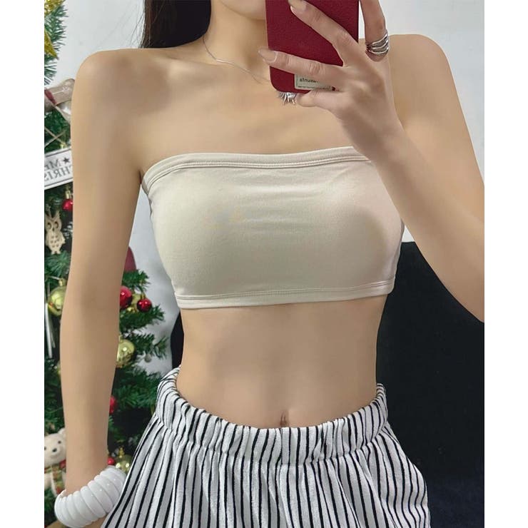 カップ付きバンドゥトップ チューブトップ | aimoha  | 詳細画像12 