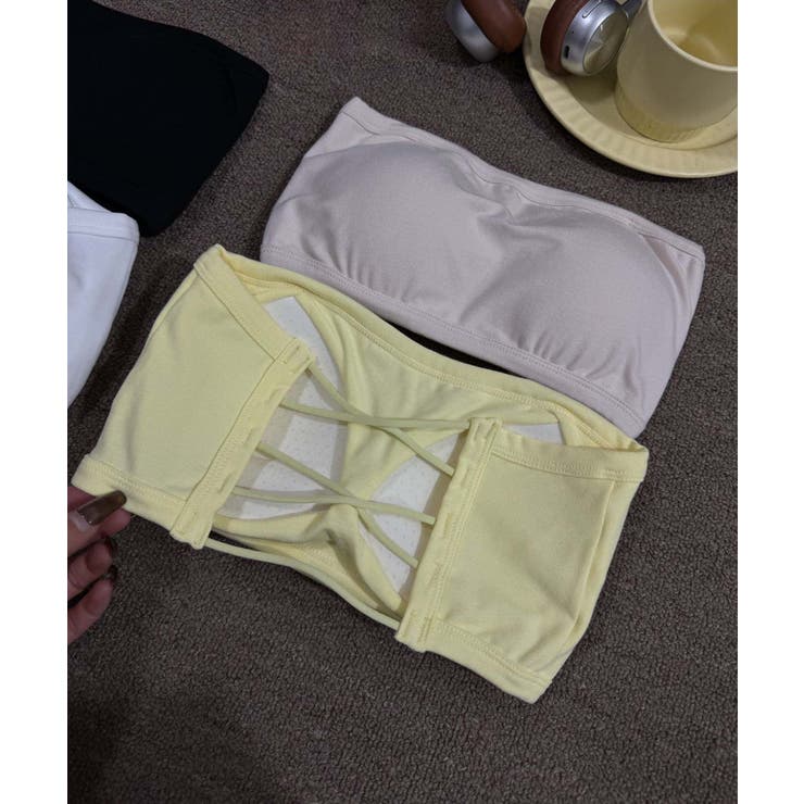 カップ付きバンドゥトップ チューブトップ | aimoha  | 詳細画像2 