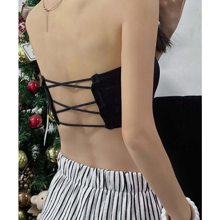 カップ付きバンドゥトップ チューブトップ | aimoha  | 詳細画像9 