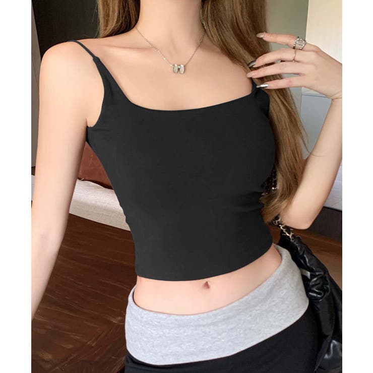 ダークグレー | レーヨンシンプルキャミソール | aimoha 