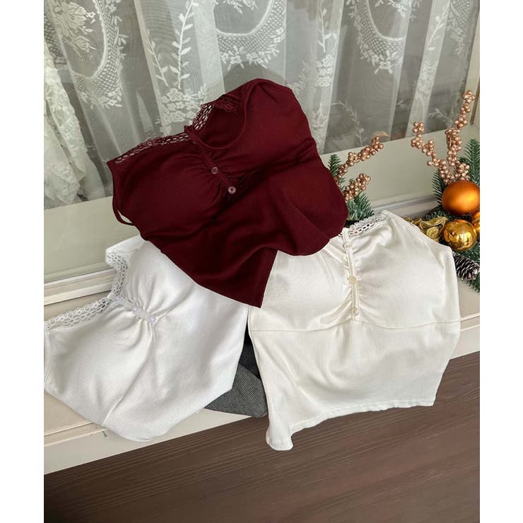 ギャザーデザインキャミソール | aimoha  | 詳細画像13 